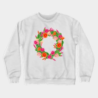 Holiday Cactus Wreath Crewneck Sweatshirt